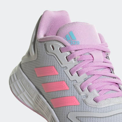 adidas Duramo 10 Running Shoe, Dash Grey/Beam Pink/Bliss Lilac, 2 US Unisex Little Kid