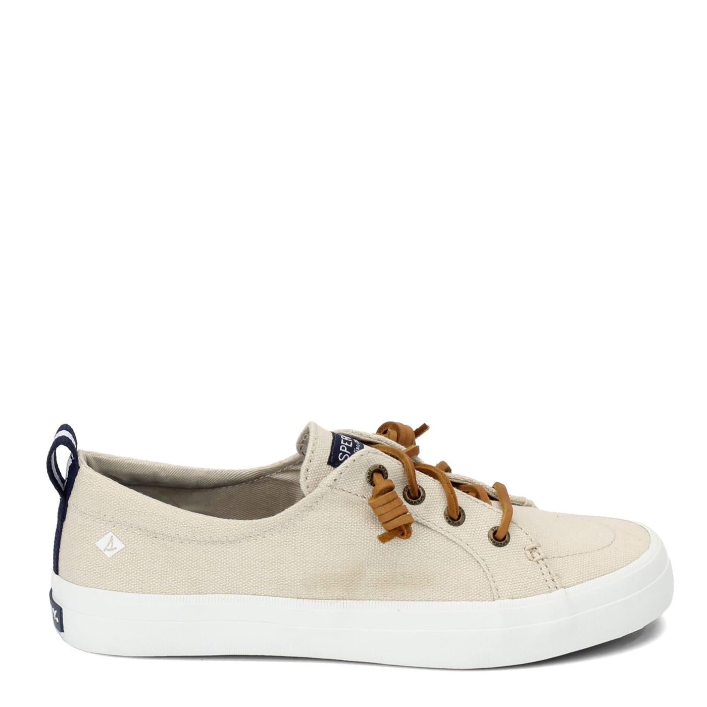 Sperry Women's Crest Vibe Linen Sneaker, Oat,6.5 W US