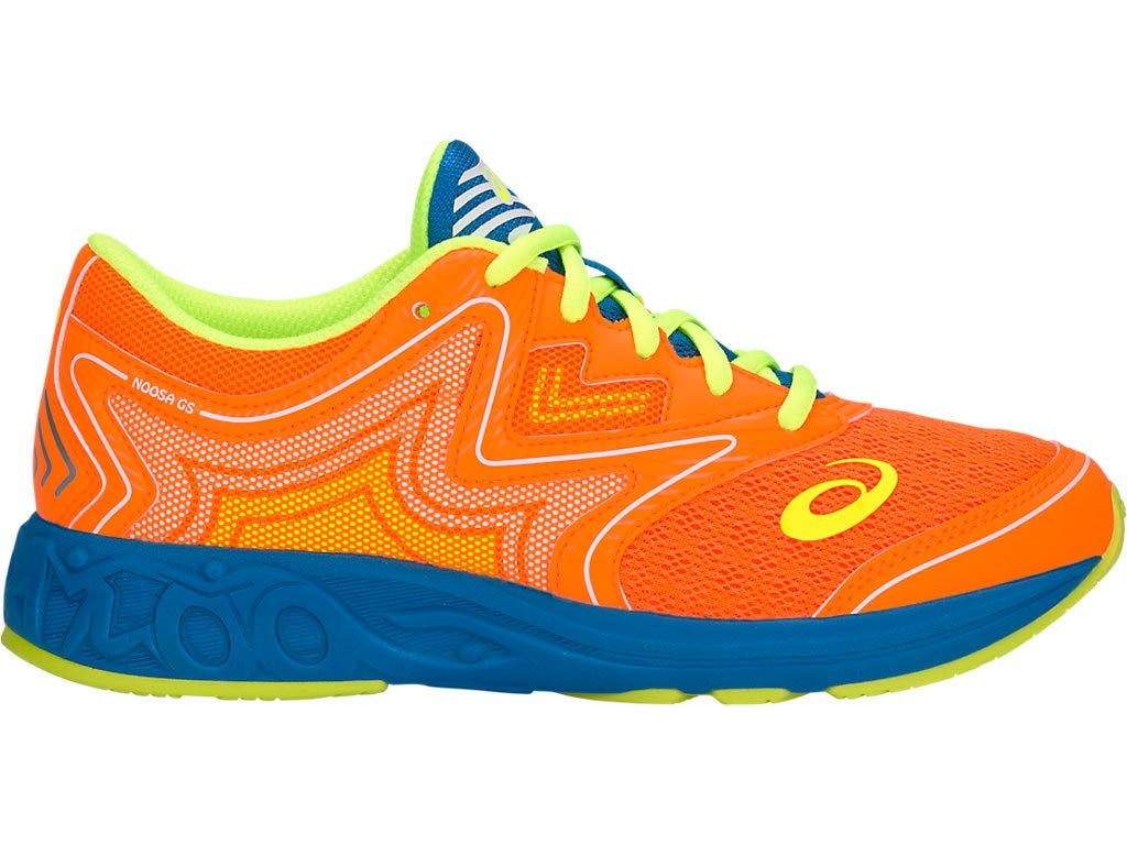 ASICS Kid's Noosa GS Running Shoes, 3.5M, Shocking Orange/Flash Yellow