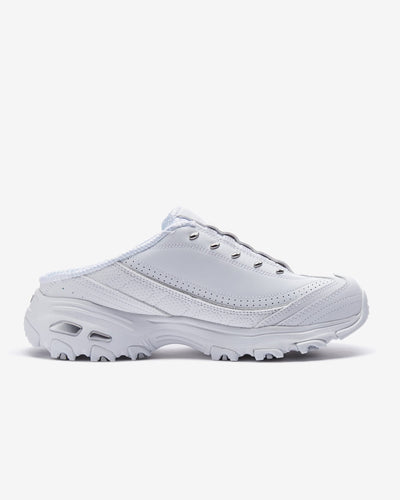 Skechers Women's D lites Bright Sky 7 Wide White/Silver