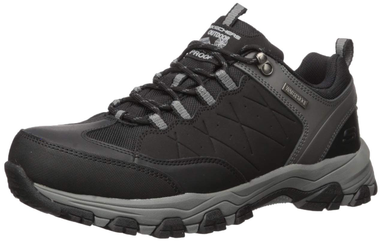 Skechers Men's Selmen-enago Trail Oxford Hiking Shoe, Black, 13