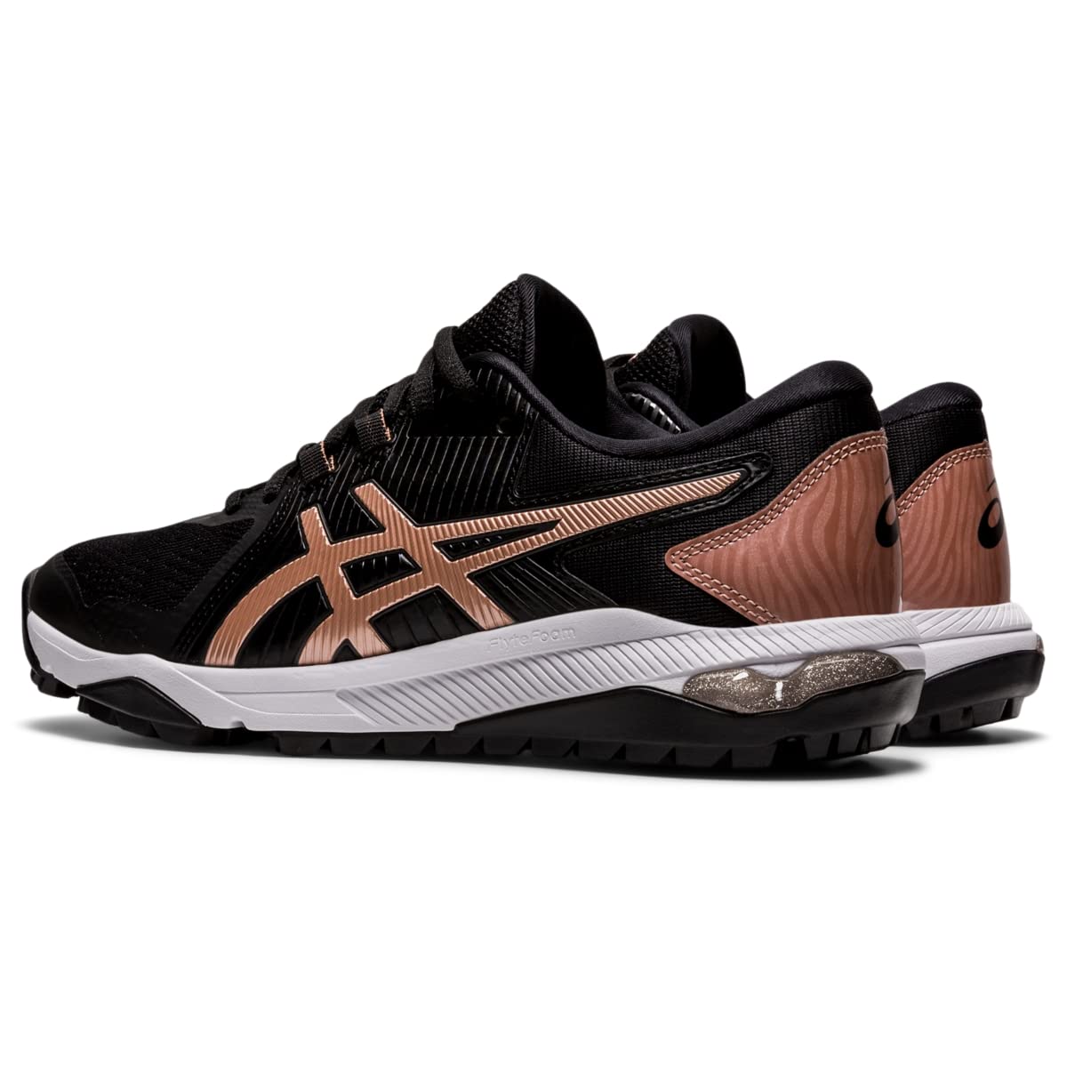 ASICS Women's GEL-Course Glide Golf Shoes, 8, BLACK/ROSE GOLD