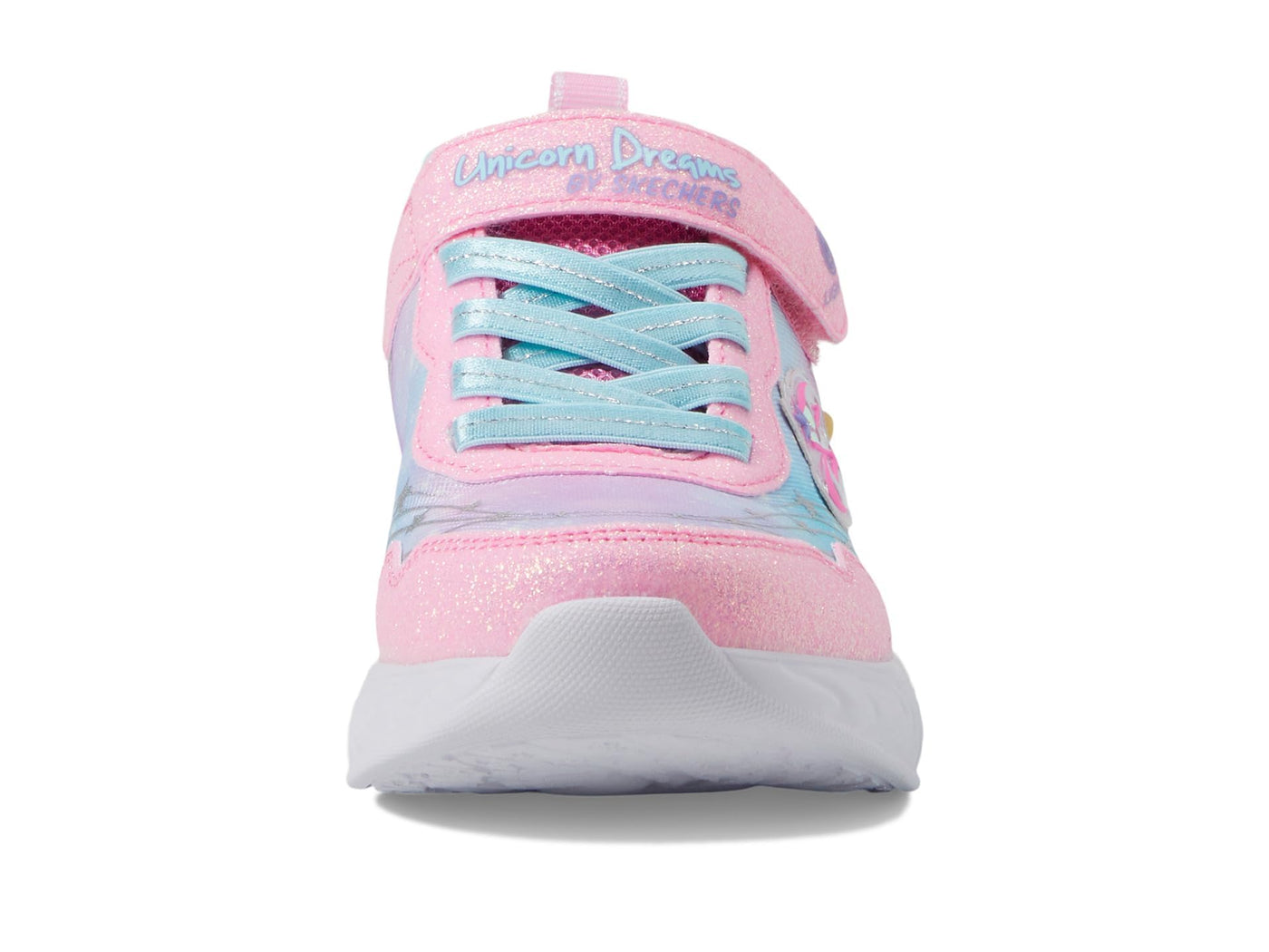 Skechers Kids Girls Unicorn Dreams-Wishful MAGI Sneaker, Pink/Turquoise, 1.5 Little Kid