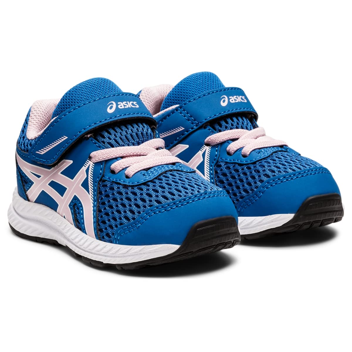 ASICS Boy's, Contend 7 TS Running Shoe - Toddler 1 Little Kid Lake Drive/Barely Rose