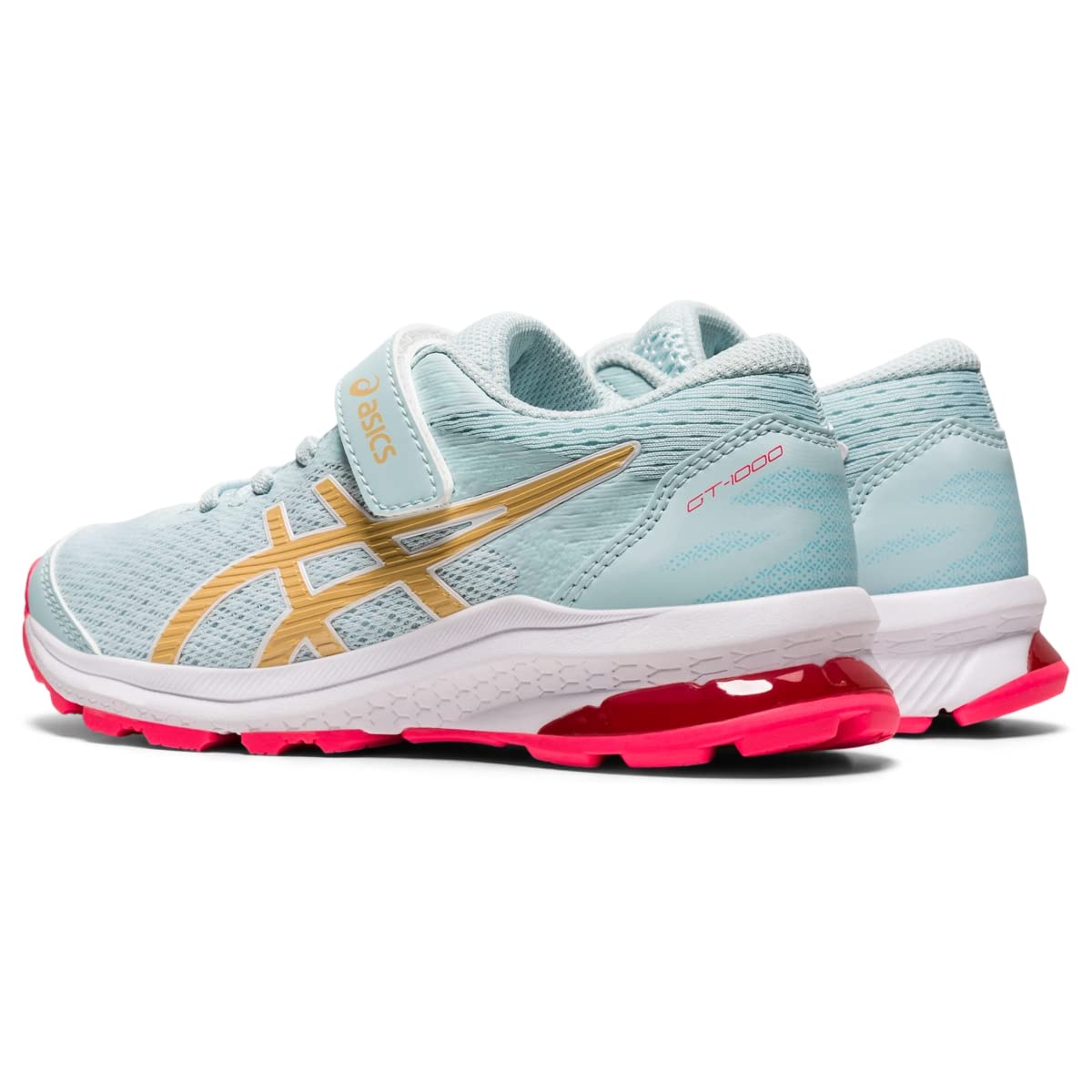 ASICS Girl's GT-1000 10 PS (Toddler/Little Kid) Aqua Angel/Champagne 2 Little Kid M