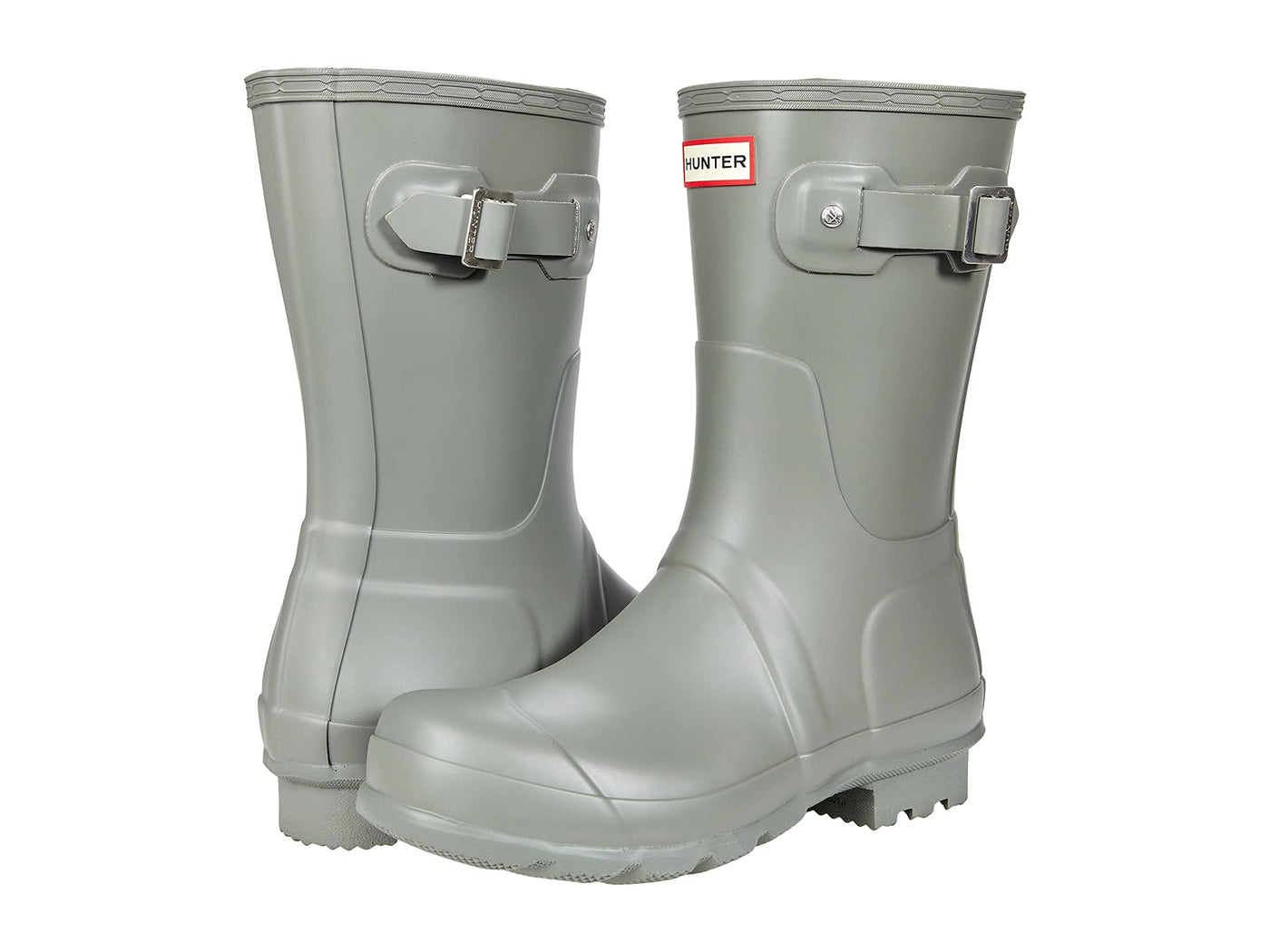 Hunter Original Men's Short Waterproof Rain Boots (Docker Grey, US Size 9)