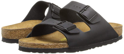 Birkenstock Unisex Arizona Sandal,Black Oiled Leather,46 N EU