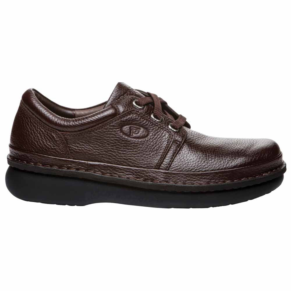 Propét Men's Villager Oxford Walking Shoe, Brown Grain, 10 2X-Wide