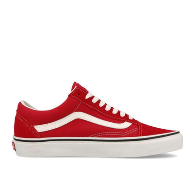 Vans Unisex Low-Top Sneaker, Crimson True White, 10.5 US Men