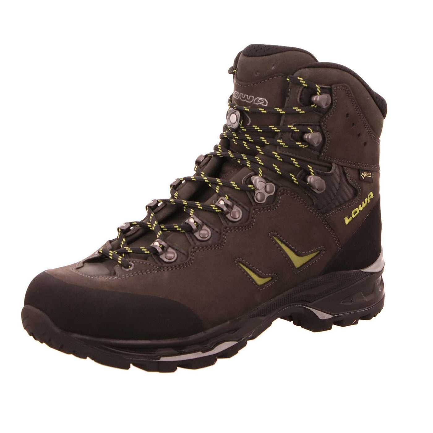 Lowa Mens Camino GTX Nubuck Anthracite Kiwi Boots 10.5 US