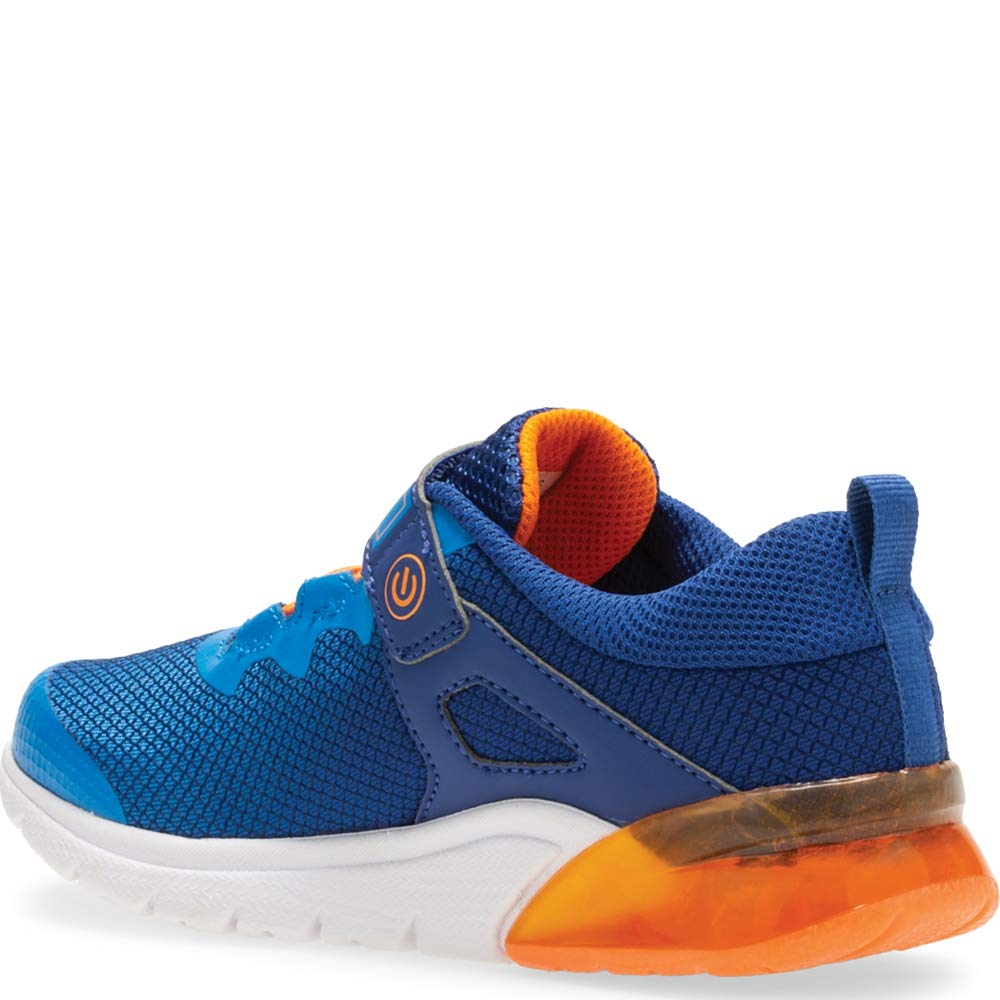 Saucony Kids Flash Glow A/C, Blue/Orange, 1.5 W US Little Kid