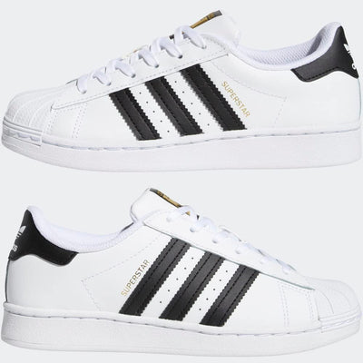 adidas Boy's Superstar El (Infant/Toddler) Sneaker 1 Little Kid White/Black/White