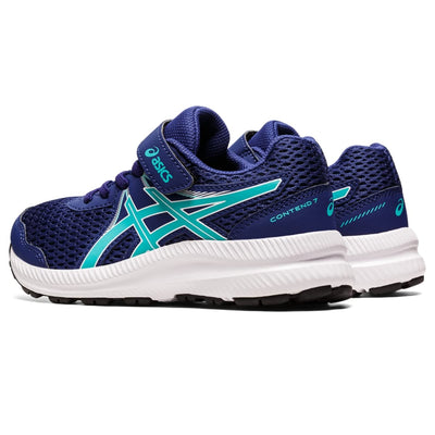 ASICS Boy's, Contend 7 TS Running Shoe - Toddler 1.5 Little Kid Dive Blue/Seaglass