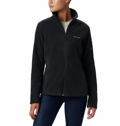 Columbia Womens Fast Trek II Full Zip Fleece Jacket, Black, Small