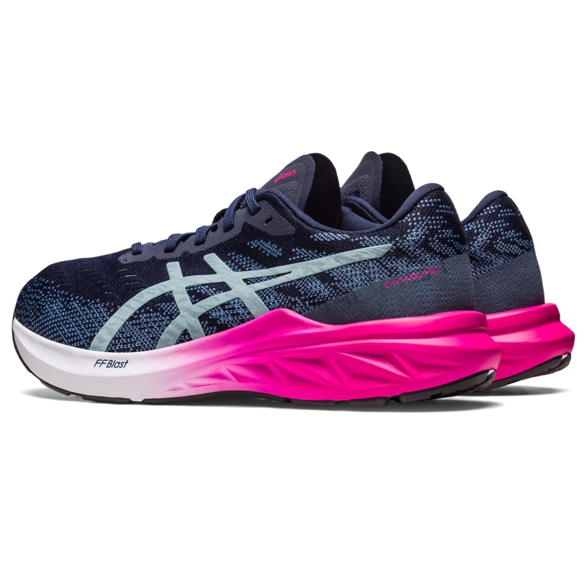 ASICS Women's DYNABLAST 3 Running Shoes, 6, Midnight/Light Steel