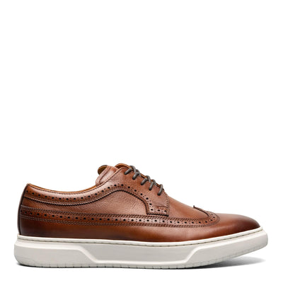 Florsheim Premier Wing Tip Lace-Up Sneaker Cognac Smooth/White Sole 7 M (D)