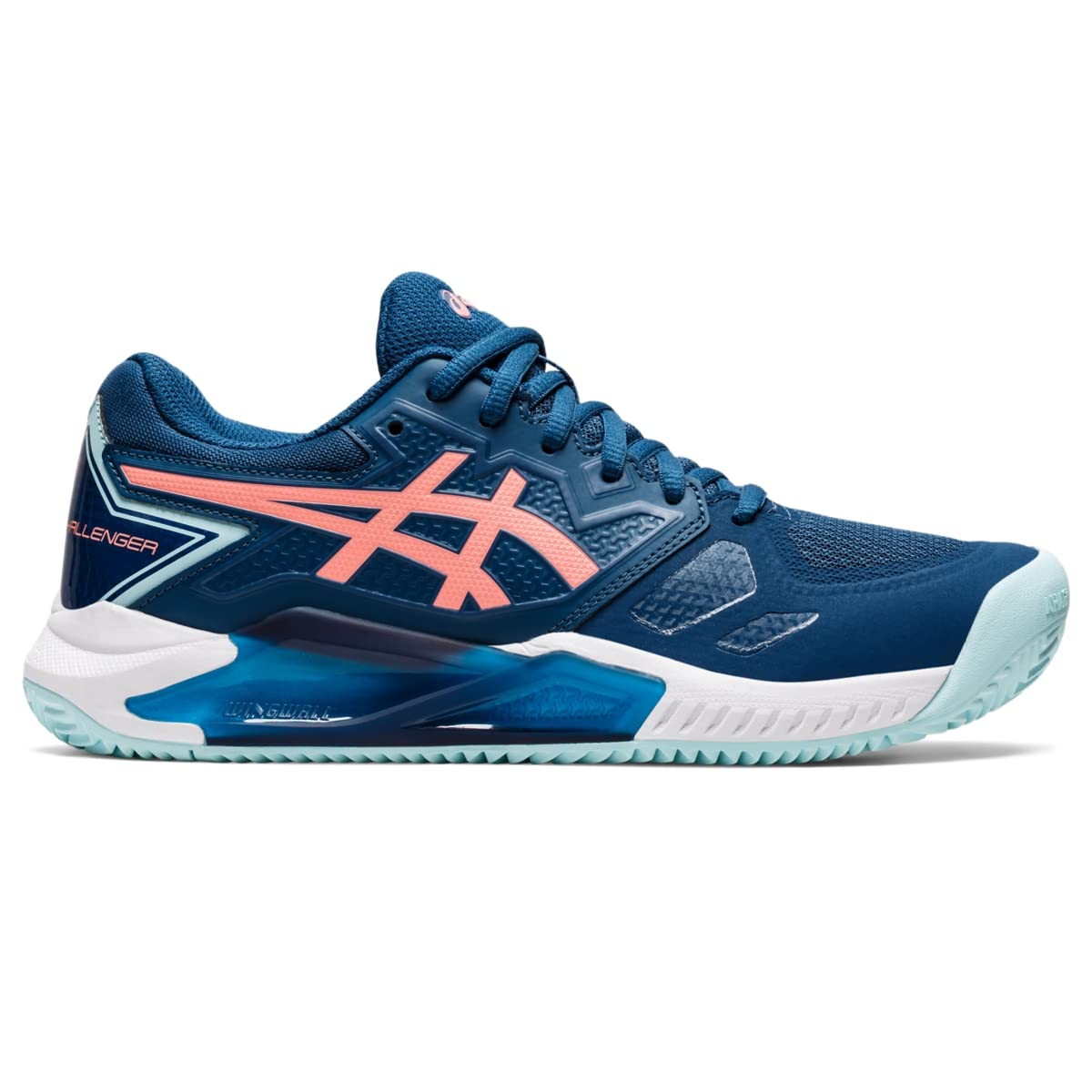 ASICS Women's GEL-CHALLENGER 13 CLAY Tennis Shoes, 10.5, LIGHT INDIGO/GUAVA