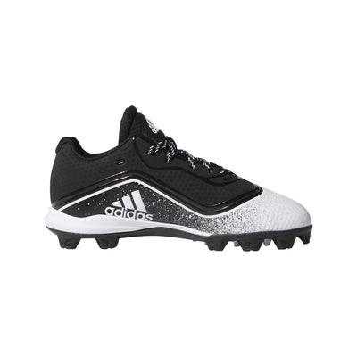 Adidas Youth Icon V Md Cleat Baseball Shoes Black/White 1.5