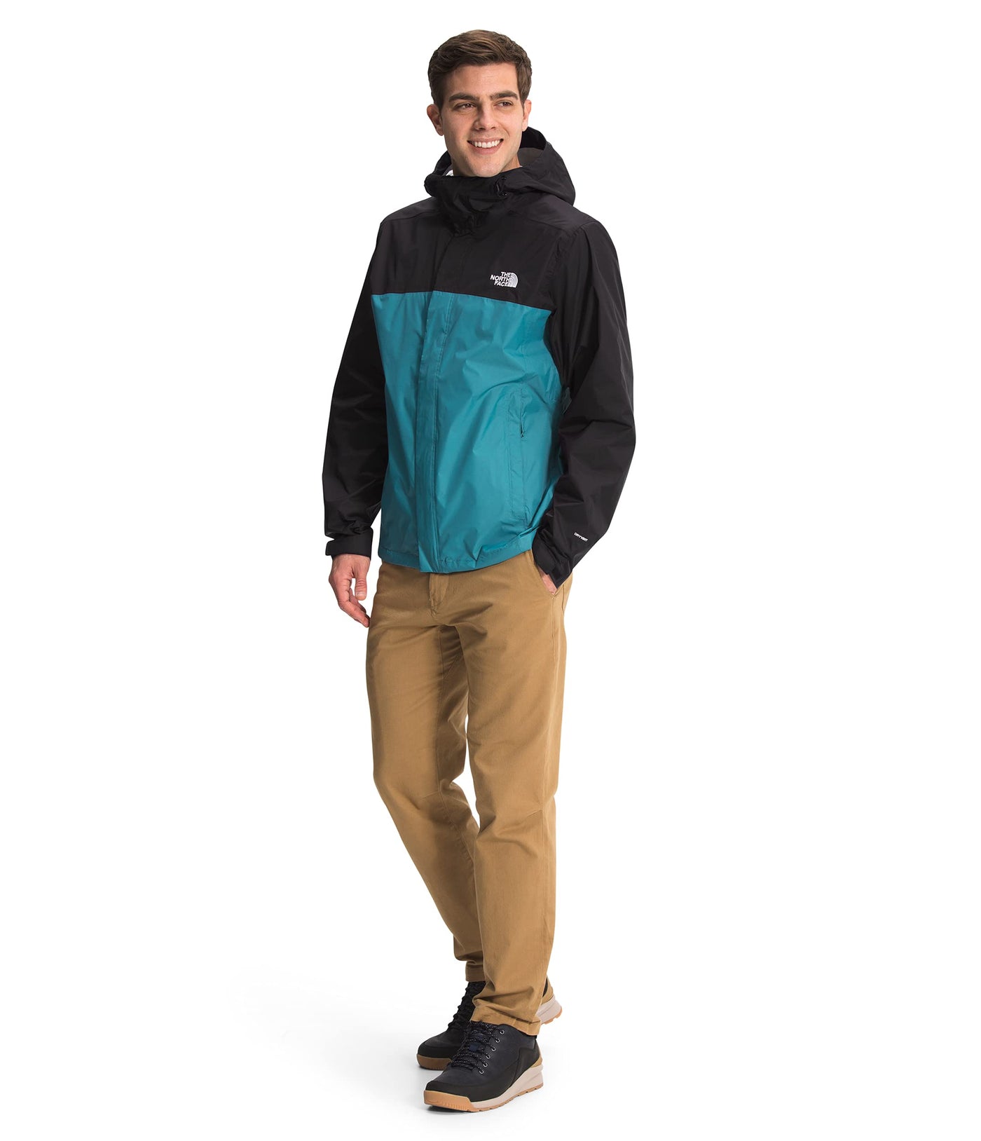 THE NORTH FACE Venture 2 Hooded Jacket - Men's Storm Blue/TNF Black, S