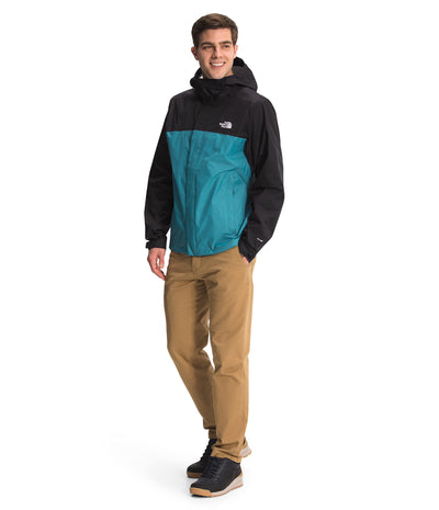 THE NORTH FACE Venture 2 Hooded Jacket - Men's Storm Blue/TNF Black, S