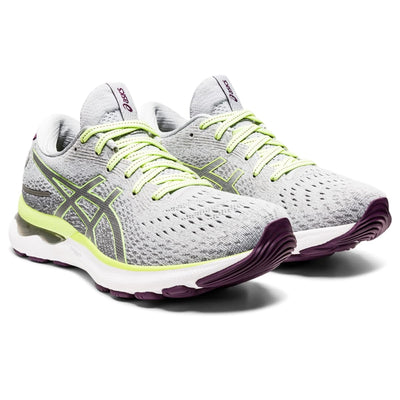 ASICS Gel-Nimbus® 24 Piedmont Grey/Lime Green 6.5 D - Wide