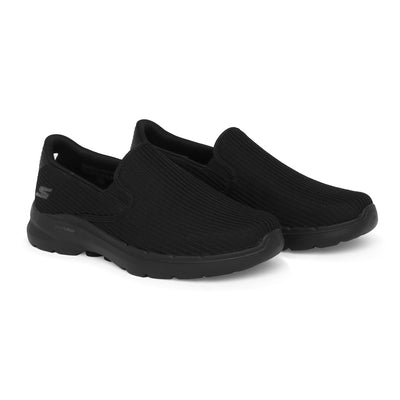 Skechers Men's Gowalk 6-Elastic Stretch Slip-on Athletic Performance Walking Shoe 9 Black