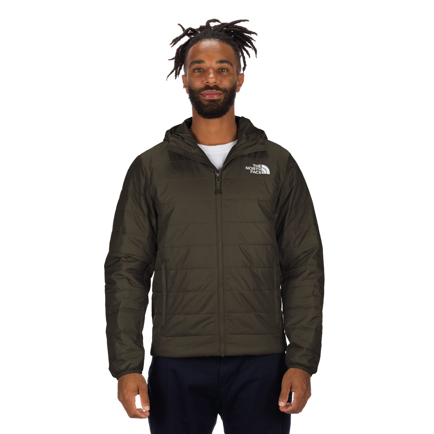 THE NORTH FACE Men's Flare Hoodie, New Taupe Green, Small