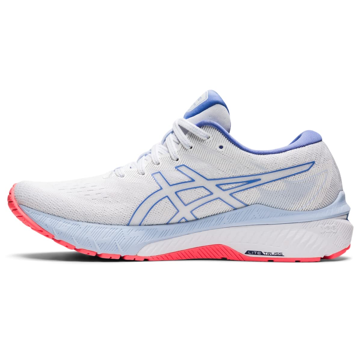 ASICS Women's GT-2000 10 Running Shoes, 6, White/Periwinkle Blue