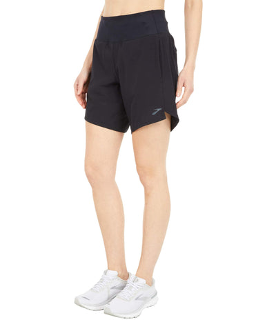 Brooks Womens Chaser 7" Shorts Black MD (US 8-10) 7