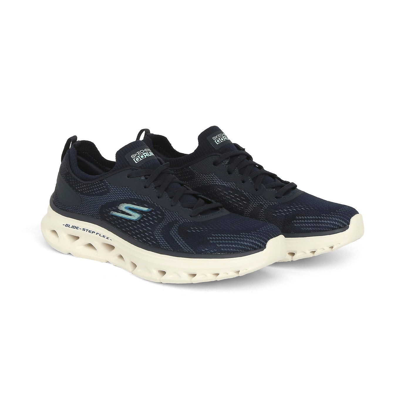 Skechers Womens GO Run Glide Step Flex Shoes 10 Navy