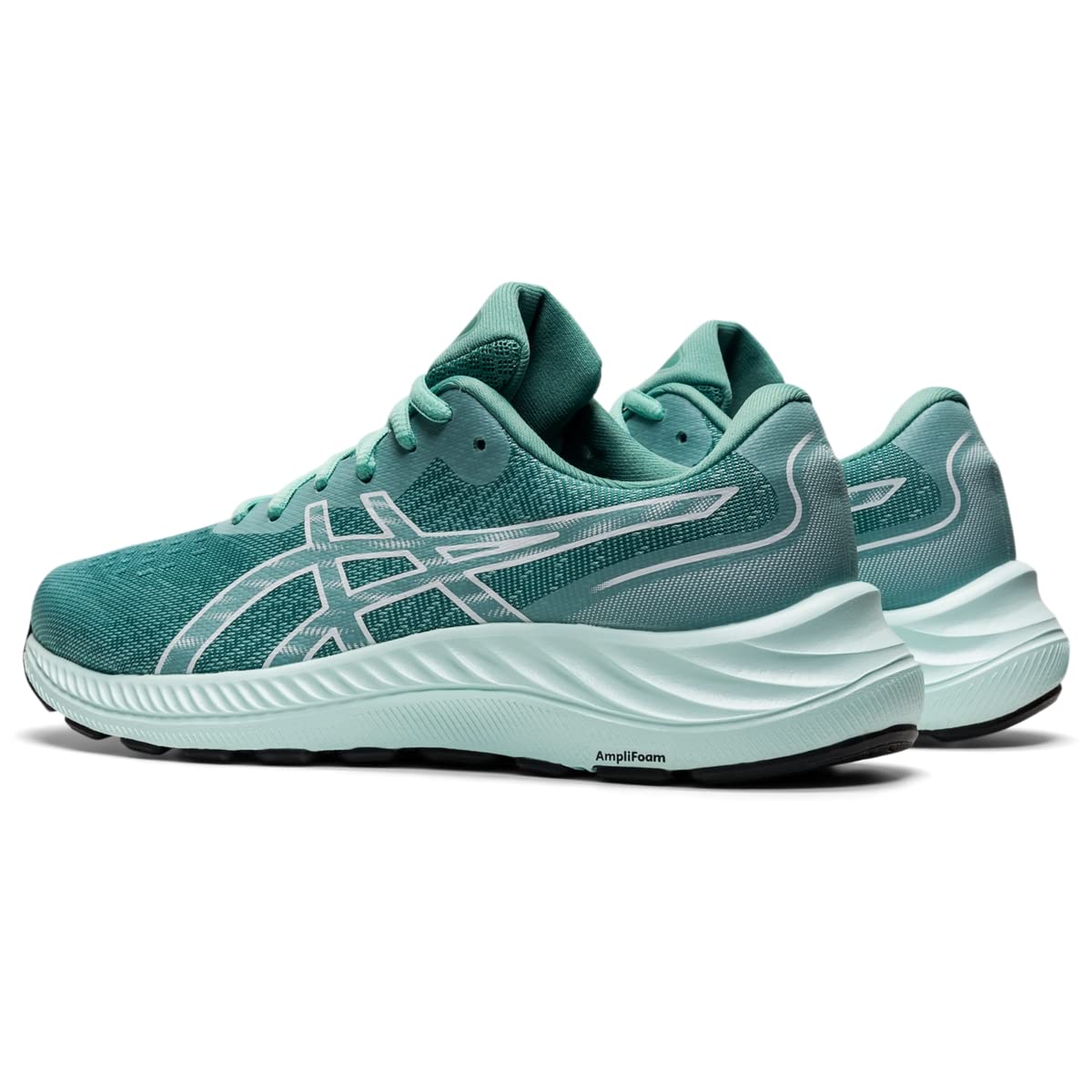 ASICS Women's Gel-Excite 9 Running Shoes, 6.5, Oasis Green/White