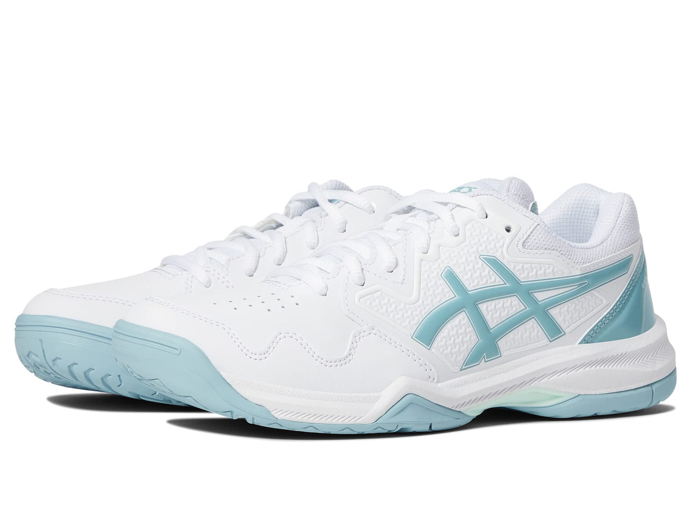 ASICS Women's Gel-Dedicate 7 Tennis Shoes 5.5 White/Smoke Blue