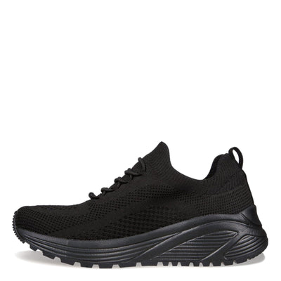 Skechers Women's Sparrow 2.0 allegiance Crew Sneaker 7.5 Black/Black