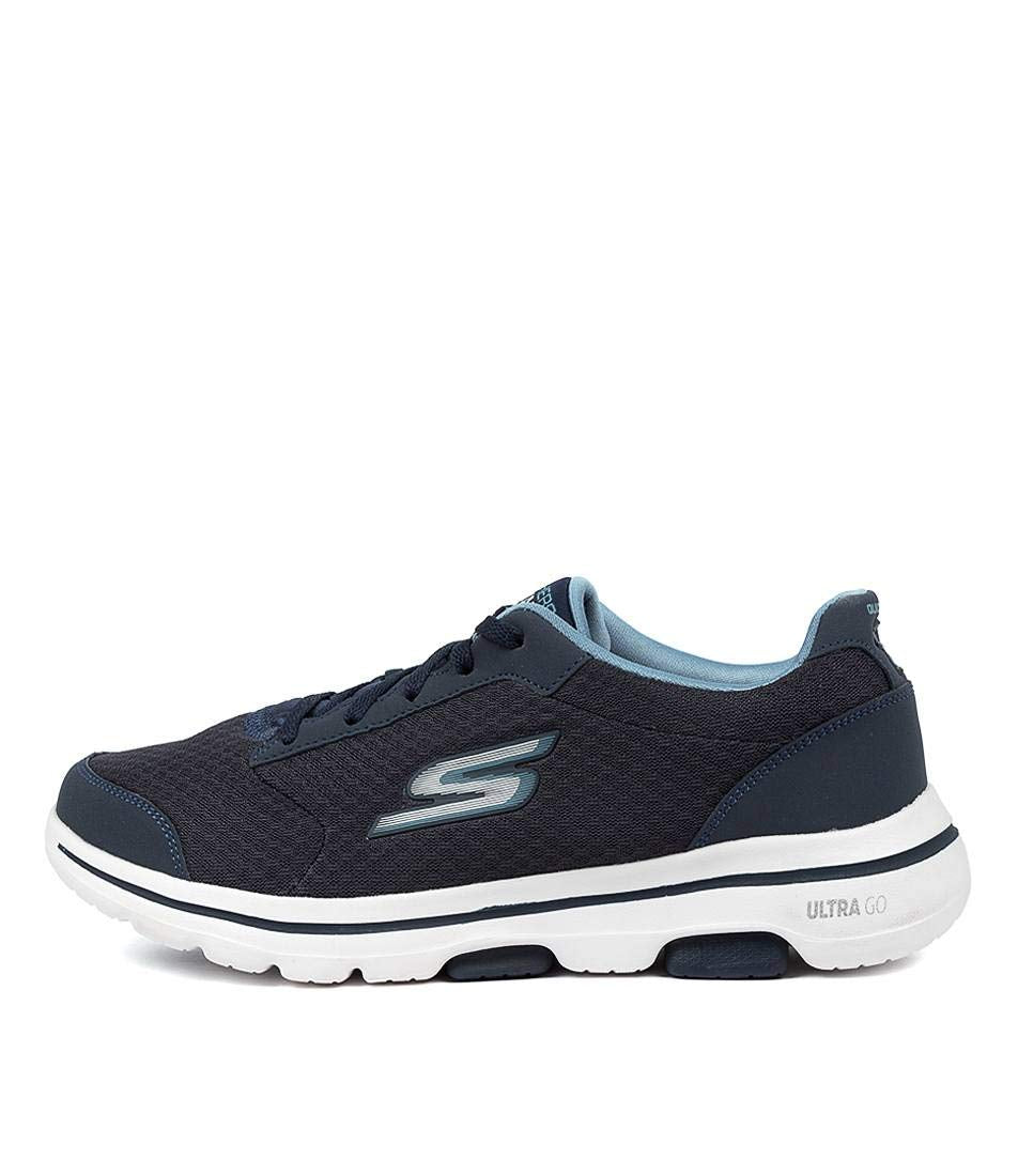 Skechers Men's Gowalk 5 Qualify-Athletic Mesh Lace Up Performance Walking Shoe Sneaker, Navy, 14