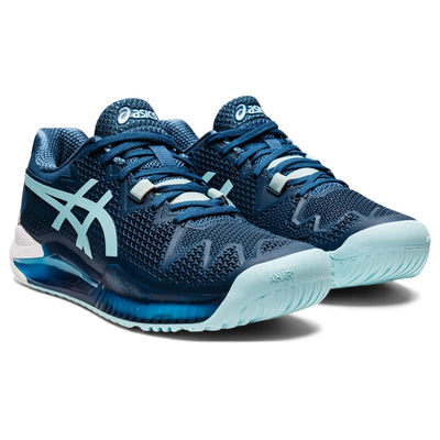 ASICS Gel-Resolution 8 Light Indigo/Clear Blue 9.5 D - Wide