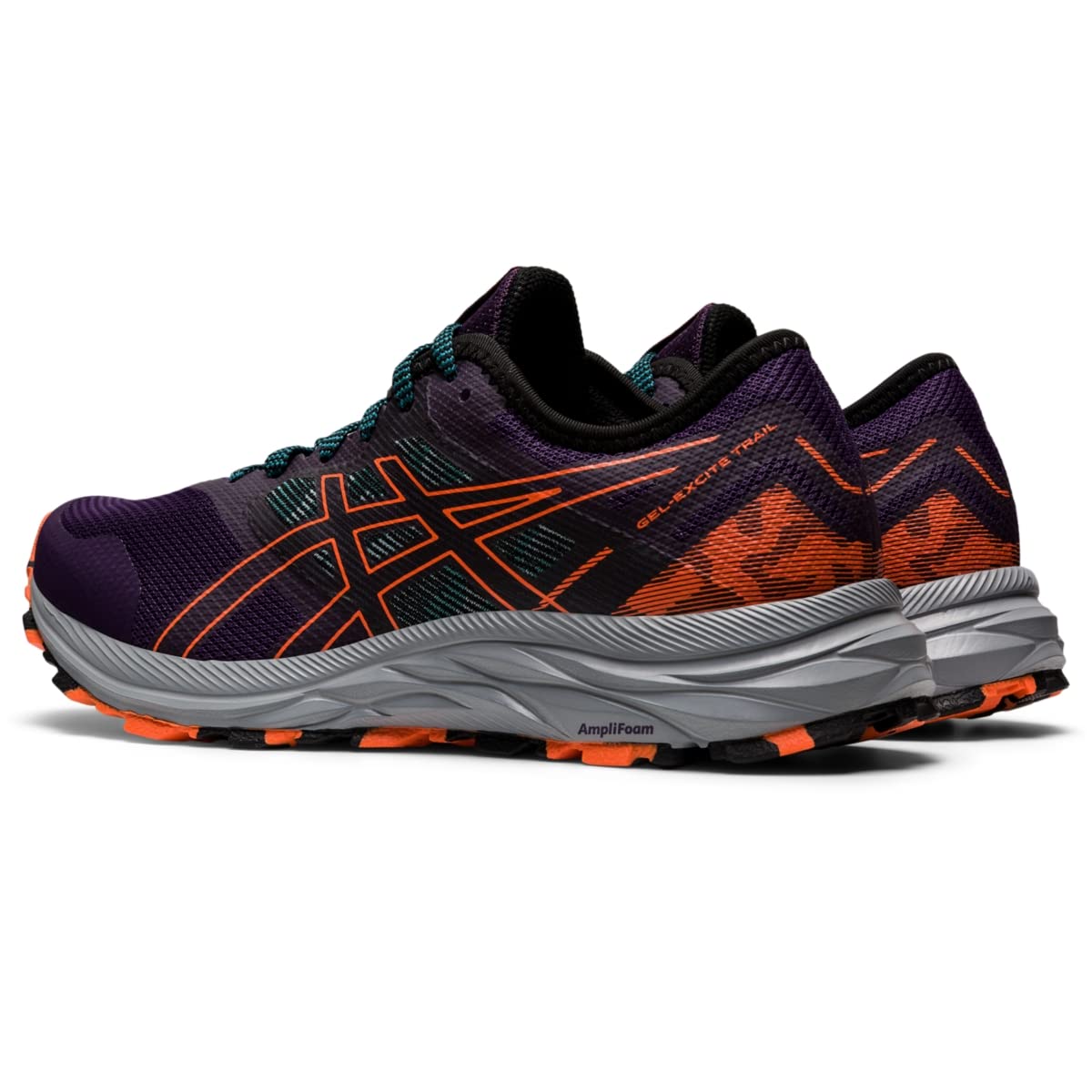 ASICS Women's Gel-Excite Trail Running Shoes, 12, Night Shade/NOVA Orange