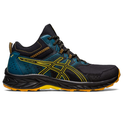 ASICS Men's Gel-Venture 9 Mid Top Running Shoes, 7, Black/Golden Yellow