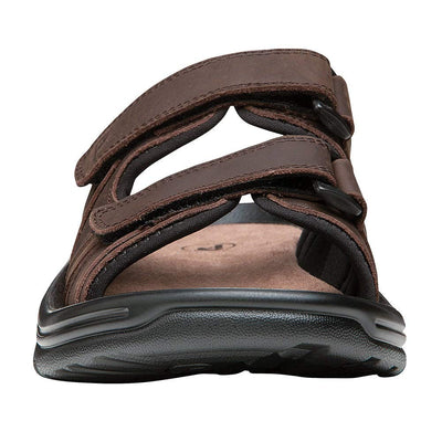 Propét Men's Vero Slide Sandal, Brown, 11 X-Wide