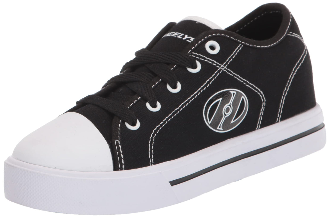 HEELYS Classic X2 (Little Kid/Big Kid/Adult) Black/White 4 Big Kid, 4 Men's, 5 Women's M