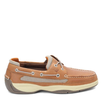 Sperry Top-Sider Lanyard 2-Eye Boat Shoe Men Dark Tan/Orange