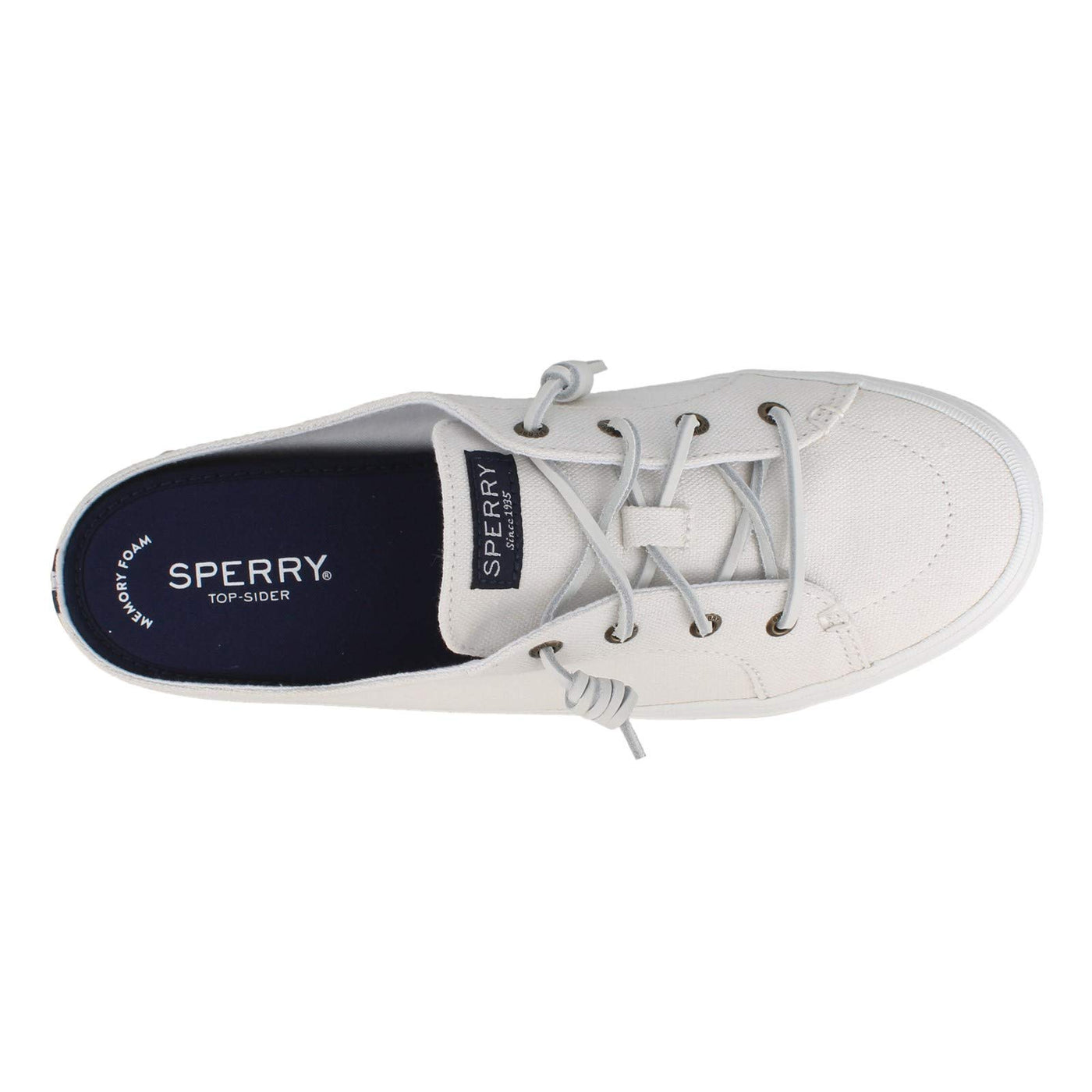 Sperry Crest Vibe Mule Canvas White 5.5 M (B)