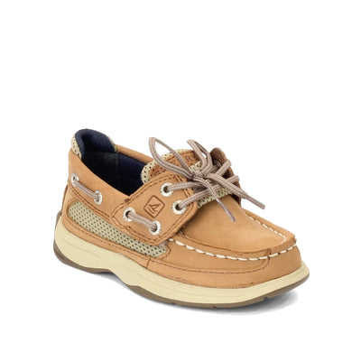 Sperry Lanyard A/C Boat Shoe, Dark Tan, 8.5 US Unisex Little Kid