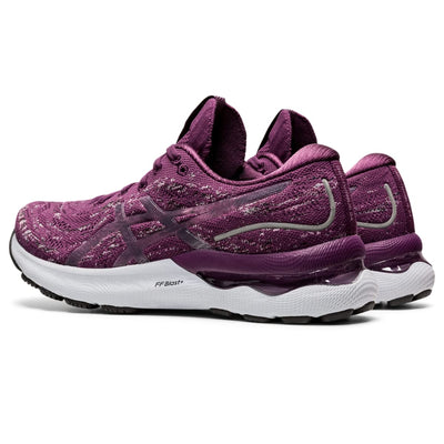 ASICS Women's Gel-Nimbus 24 Mesh Knit Running Shoes, 10.5, DEEP Plum/ROSEQUARTZ