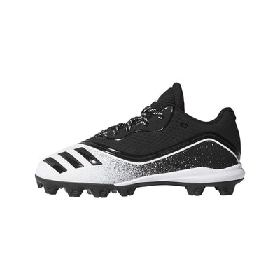 Adidas Youth Icon V Md Cleat Baseball Shoes Black/White 1.5