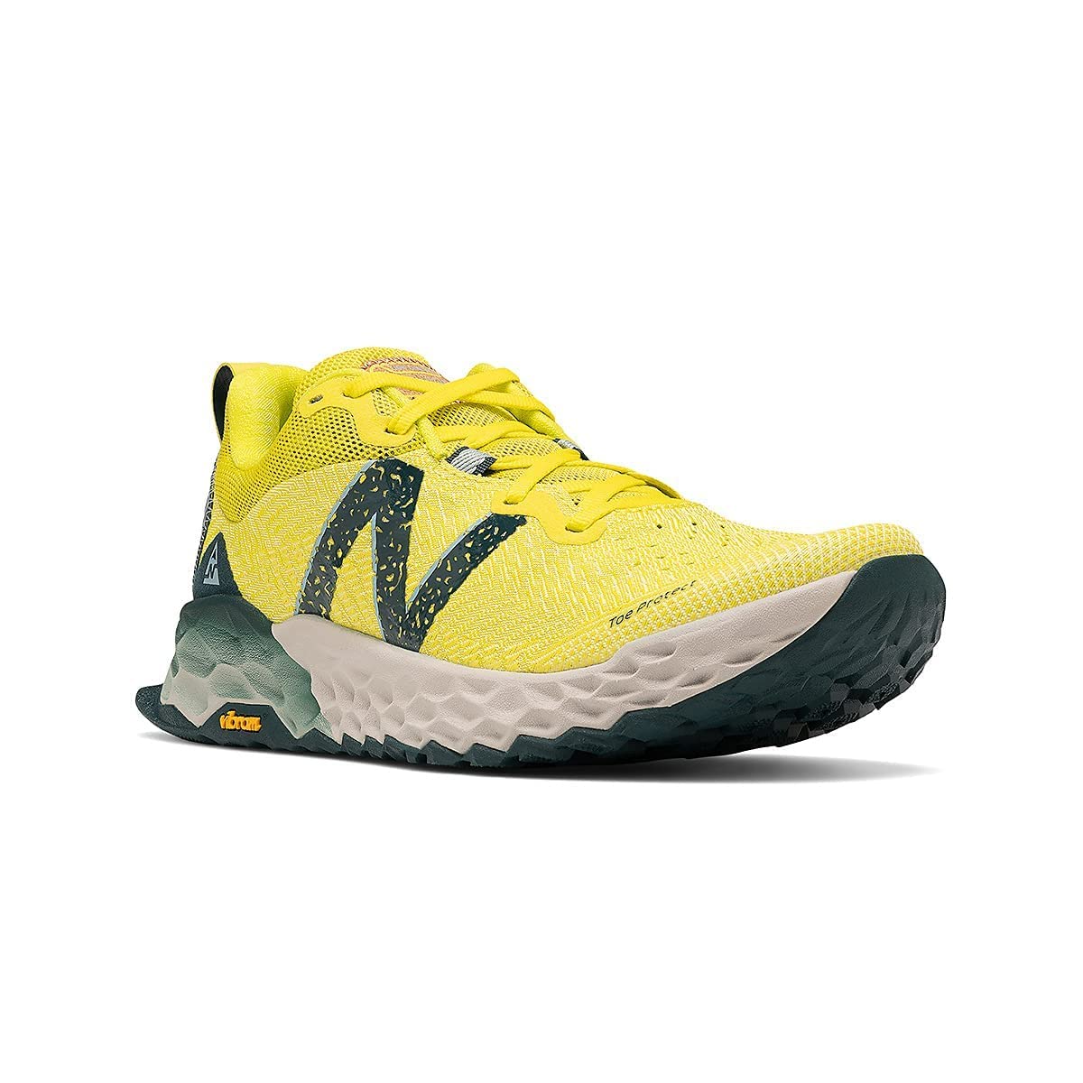 New Balance Men's Fresh Foam New Balance Hierro V6 Trail Running Shoe 8 Wide Sulphur Yellow/Trek