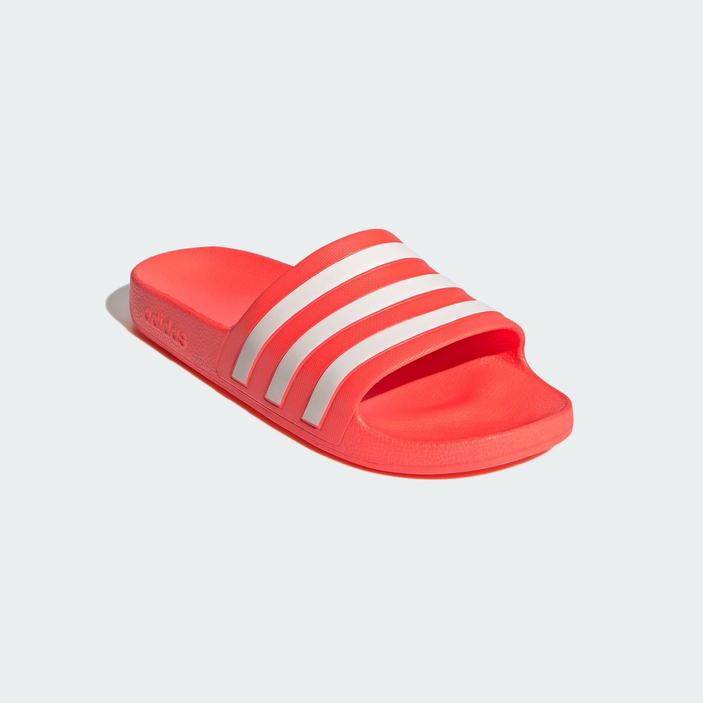 adidas Unisex Adilette Aqua Slide Sandal, Solar Red/White/Solar Red, 7 US Men