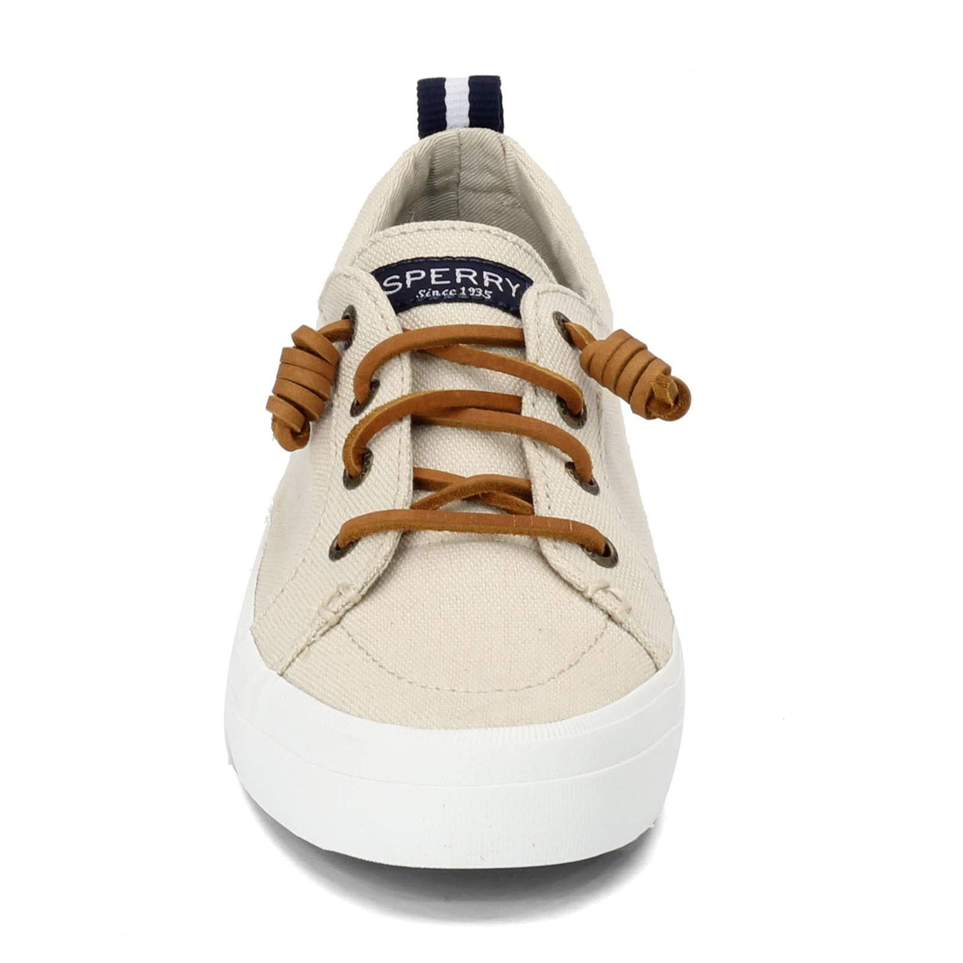 Sperry Women's Crest Vibe Linen Sneaker, Oat,6.5 W US