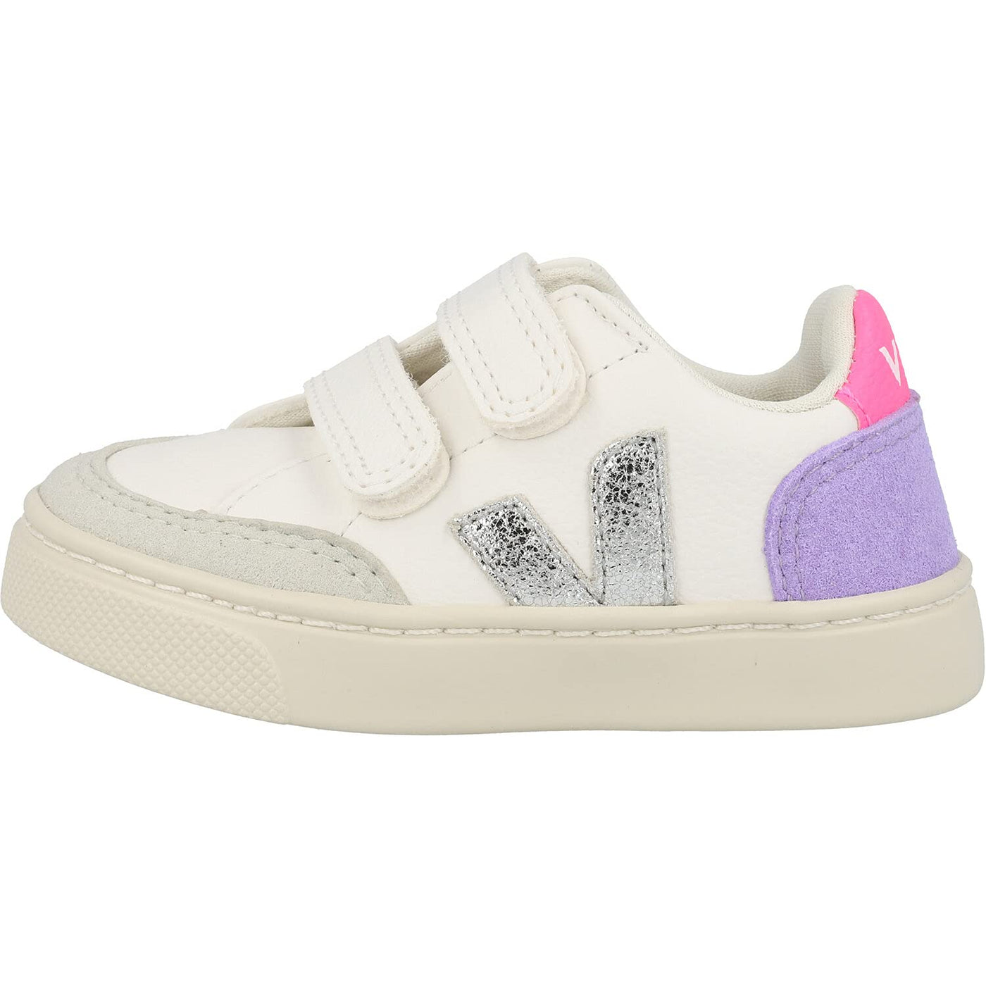 Veja Small V-12 Hook and Loop (Toddler) Extra/White/Multicolor/Lavande 26 (US 9.5 Toddler) M