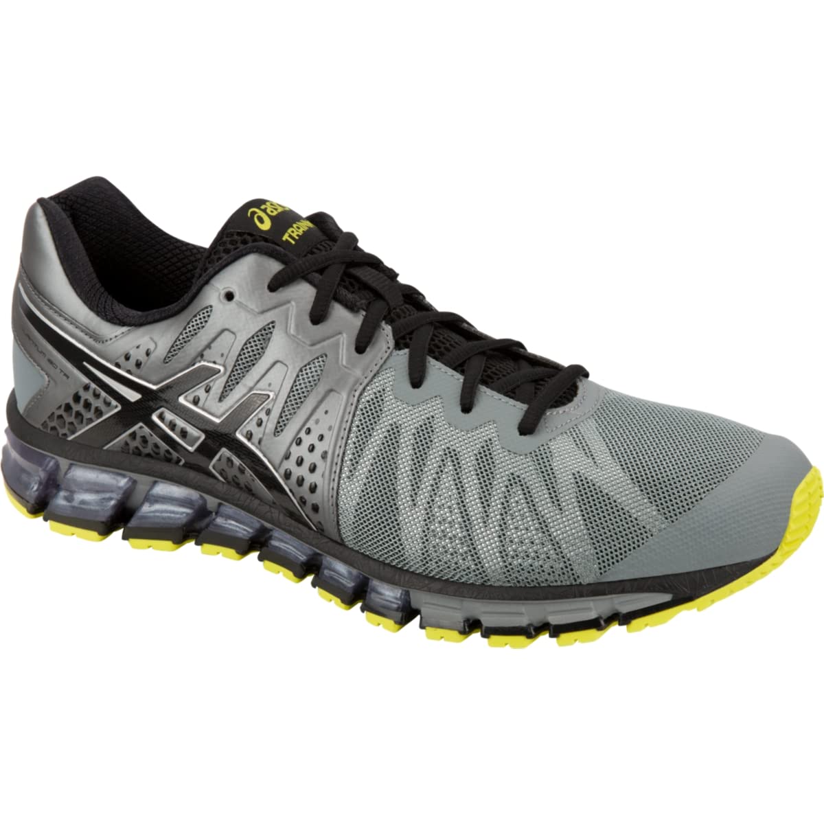 ASICS Men's Gel-Quantum 180 Trail Training Shoes, 7.5, Monument/Black/Sulpher Spring