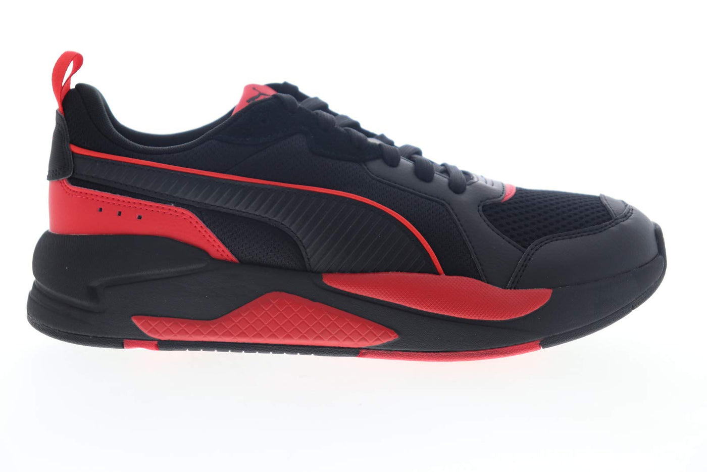 PUMA Men's X Ray Sneaker,Black Red,8.5